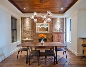 Sample room with brick, wood, glass and metal textures.