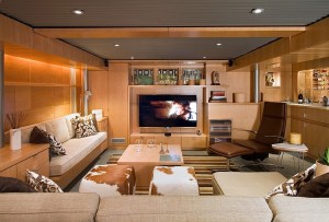 Sample basement media room design